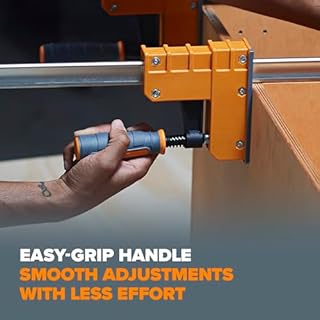 Bora 4 Pack Parallel Clamps for Woodworking - Two 24 Inch and Two 31 Inch Parallel Wood Clamps Heavy Duty Bar Clamp for Wood Working with 1100 Lbs of Clamping Force Each - DIY Bora Clamp Set