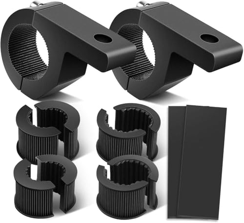 Nilight - 90027B 2PCS LED Light Bar Horizontal Bar Clamp Mounting Kit Fit on 0.75