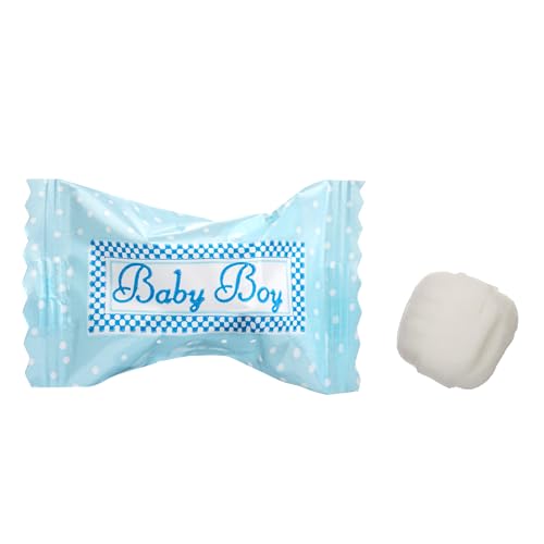 Candy Envy - Baby Boy Buttermints - 13 oz. Bag - 100 Individually Wrapped Candy Mints - Baby Shower Favors - Thumbnail 4