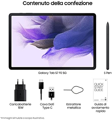 Samsung Galaxy Tab S7 FE T736B 5G EU 64GB, Android, mystic black