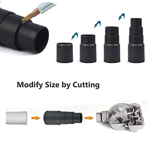 3 Pcs Universal Vacuum Adapter,Vacuum Clearner Adapter for Power Tools,Sander Dust Extraction Hose Adaptor for Makita Random Orbital Sander, Jigsaw, Circular Saw Reducer (26.5mm,32.5mm,34.5mm,40.5mm) 4 3 Pcs Universal Vacuum Adapter,Vacuum Clearner Adapter for Power Tools,Sander Dust Extraction Hose Adaptor for Makita Random Orbital Sander, Jigsaw, Circular Saw Reducer (26.5mm,32.5mm,34.5mm,40.5mm) - Image 4