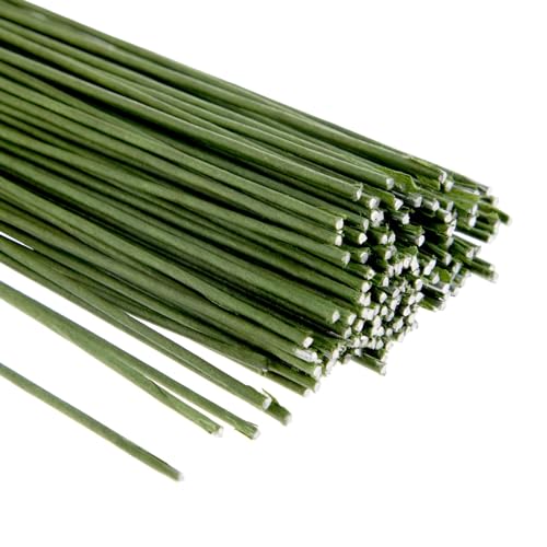 Bright Creations 16-Gauge Wire Stems - 140 Pack, 16 in, Green - Artificial Flower Stems for Boutonniere Supplies - Works with Floral Tape & Corsage Kit - Thumbnail 7