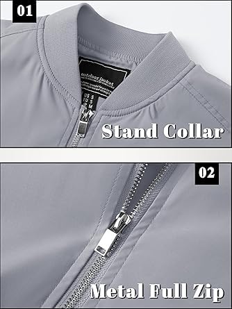 MIA FASHION Lightweight Breathable Jacket With Zipper Function| Full Sleeves Sunscreen Jacket for Outdoor Sports, Tracking, Cycling and Gym (GREY-L) 3