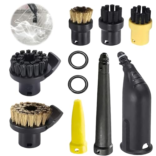 GOEDCH 10 piezas accesorios para limpiador de vapor Kärcher SC1 SC2 SC3 SC4 SC5: juego de accesorios para limpiador de vapor Kärcher SC1-SC5, piezas de repuesto con boquilla alargadora, boquilla