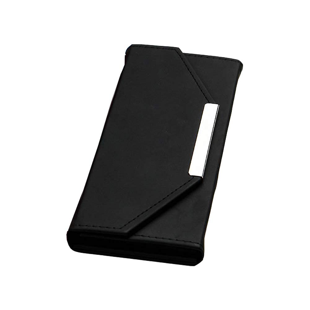 1 pieza negro PU cuero pinzas vacío bolsa de almacenamiento pequeñas pinzas caso para extensiones de pestañas, múltiples bolsillos estuche de viaje para pestañas injerto pinzas extensión