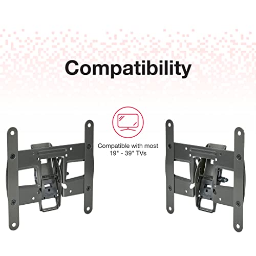 Rocketfish Tilting Tv Wall Mount - Works With Most 19"-39" Tvs - Black #TOP6