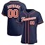 Navy Orange White
