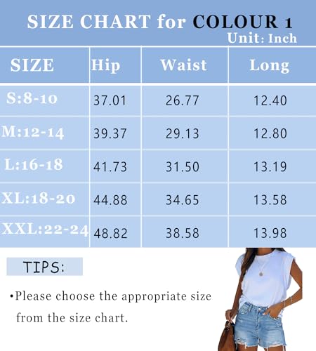 KISSMODA Women’s Denim Shorts Ripped High Waisted Hot Pants Ladies Cut Off Jean Short - Image 6