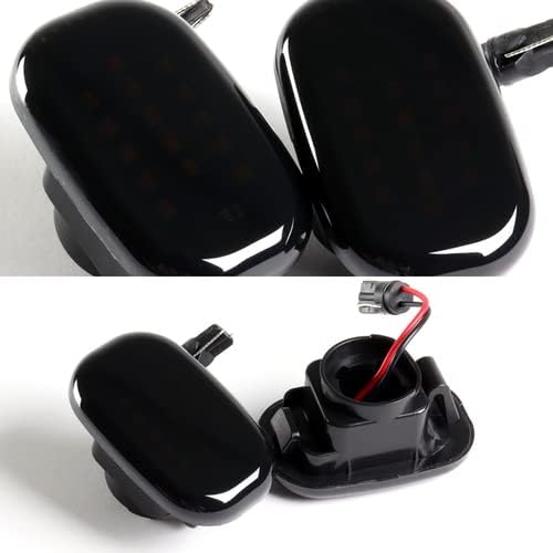 Miniatura 10 de Par de luces LED ámbar de señal de giro lateral compatible con Toyota MR2 1991-1995 y compatible con Toyota Celica 1994-2005 y compatible con Toyota