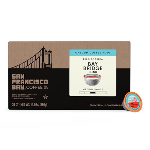 Image of San Francisco Bay K-Cup Coffee Pods, Bay Bridge Blend (36 ct), Medium Roast, Commercially Compostable Single-Serve Coffee Pods