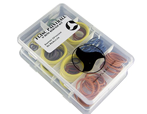 Flasc Paintball Empire Dfender Oring kit with 5X Rebuilds Color Coded