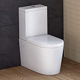 Modern White Space Saving Ceramic Toilet Close Coupled Pan & Cistern Bathroom Set CT21