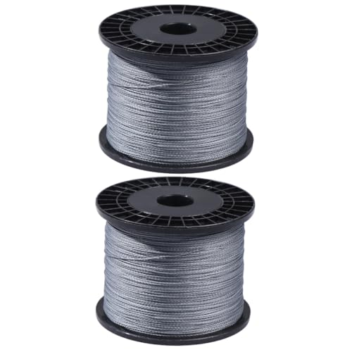MILISTEN 4 Línea De Pesca Duradera De 300 M. Cable Manguito Protector De Cuerda De Alambre Cuerda De Tríceps Alambre De Jardín Cuadro Colgando De Alambre Imagen De Alambre Grey