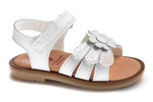 Pablosky Bébé Fille Mary 072100 sandale en cuir blanc taille 20