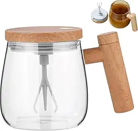 Caneca de Agitação Elétrica Automática – Misture Suas Bebidas com Facilidade, – Ideal para Café, Chá, Proteínas e Mais – 400ml, Autoagitação Rápida com Um Toque de Botão - MJ BRANDS