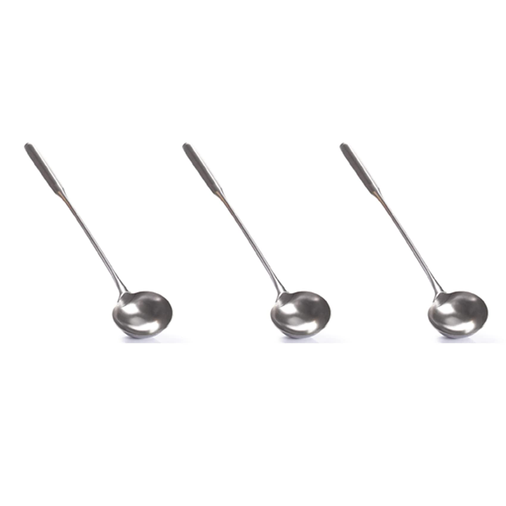 Hndhbfgrt 3X Soup Ladle, Wok Spatula,the Longer Handle Shovel Spoon Rustproof, Heat Resistance, Integral Forming Stainless