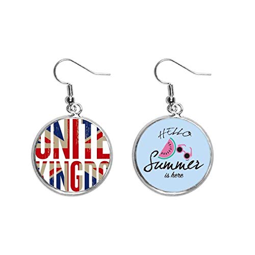Pendientes de sandía Union Jack ligeros que solucionan los looks aburridos de verano