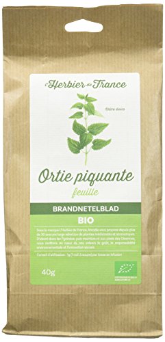 L'Herbier de France Ortie Piquante Feuilles Bio Sachet Kraft 40 g