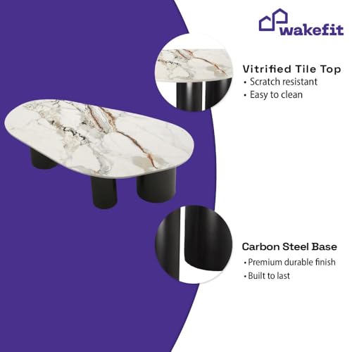 Image of Wakefit Center Table | 1 Yr Warranty | Coffee Table for Living Room Wooden, Tea Table for Living Room Wooden, Sofa Table, Free Installation from Brand, Modern Multi-Functional & Wobble-Free(Sumtr)