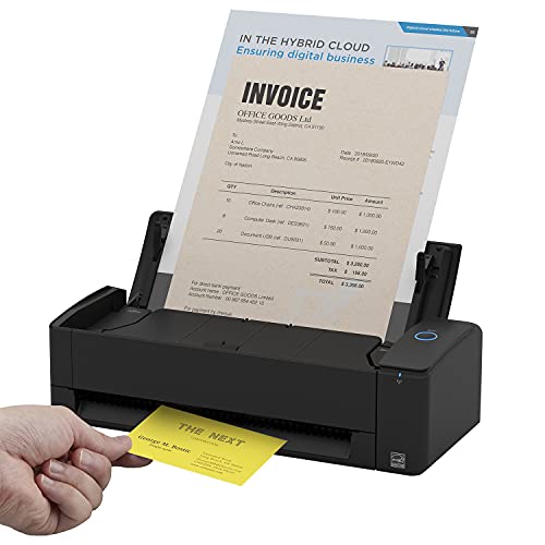 ScanSnap iX1300 Automatic Document Scanner – Black – Business Card to A4, Duplex, USB 3.2 and WiFi