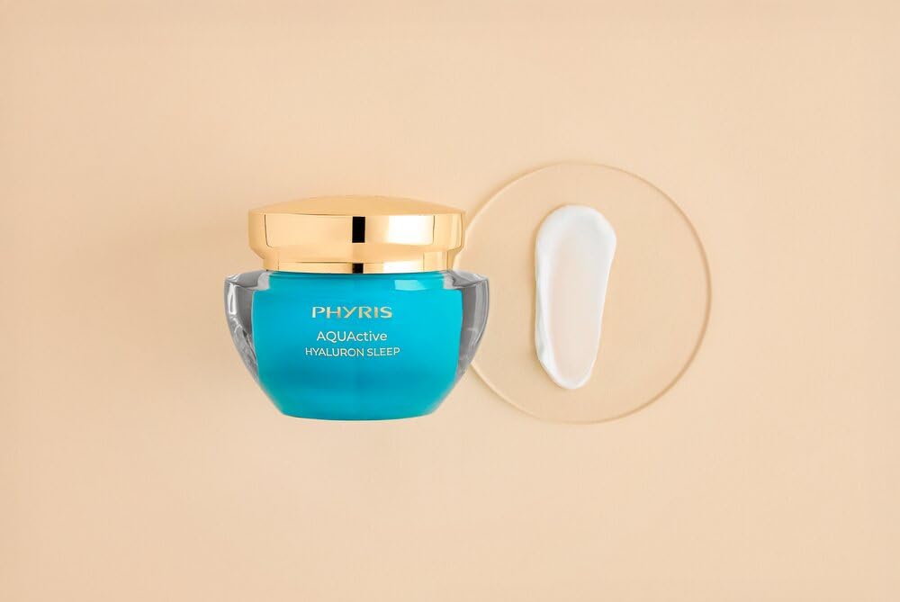PHYRIS AQUACTIVE Hyaluron Sleep Feuchtigkeitsspendende Nachtcreme 50 ml | Mit Hyaluron, glättende Sleeping Cream für Gesicht, Hals & Dekolleté, regenerierende Nachtpflege
