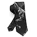 VAFZASC Fashion Neckties Mens Shirt Uniform Skinny Tie for Business Holiday Necktie Black Wild Horse
