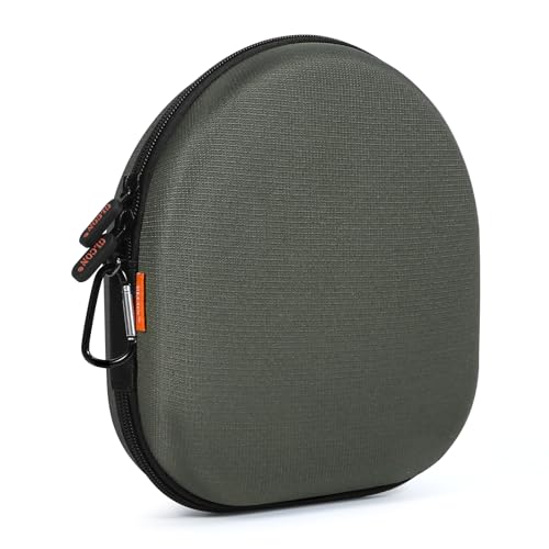 Hard Shell Headphone Travel Case, Compact Carrying Pouch with Clip