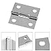 Piutouyar 6Pack Butt Hinge 1 Inch Mini 304 Stainless Steel Small Cabinet Folding Craft Hinges With Mounting Screws for Boxes Gate Drawer