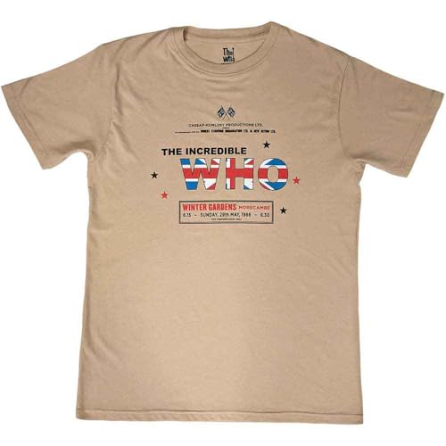 The Who T-shirt sable style vintage idéal pour les festivals et concerts de rock