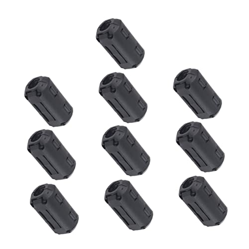 Happyyami Clip-on Ferrite Core Ring Ferrite for Telephone Lines Cable Noise Filter