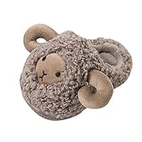 TDEOK Fashion Autumn and Winter Cute Boys and Girls Slippers Flat Soft and Comfortable Cartoon Sheep Kids Slippers Girls (Grey, 5.5 Toddler)