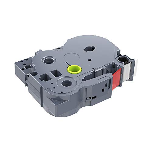 IDIK 18mm Red on Clear Label Tape TZ 142 Tze 142 Compatible for Brother P-Touch Printer, TZ-142 Red on clear - Image 4