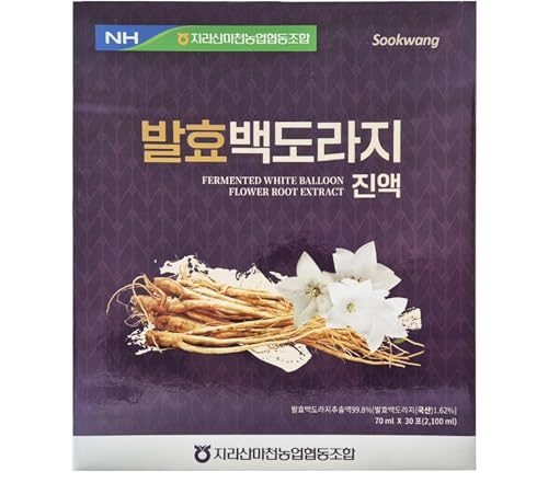 Sookwang Fermented Korean Balloon Flower Root Herbal Tea, Natural, Soothing,