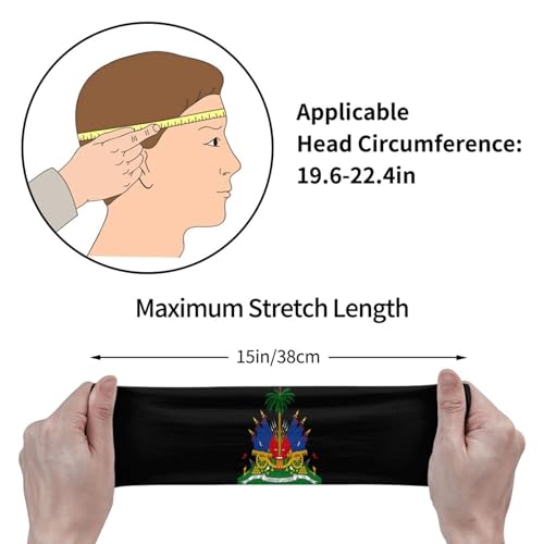 Image of Cute Flag Headbands Women Men Flag Sweatband Sports Headband for Running, Cycling, Yoga Gym, Working Out