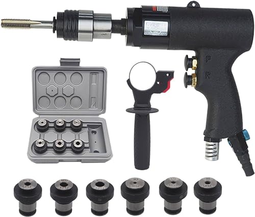 ZXCVBNMQ Pistola de roscado neumática M3-M12, roscadora Manual, Perforadora y roscadora neumática, para roscar Acero, Hierro