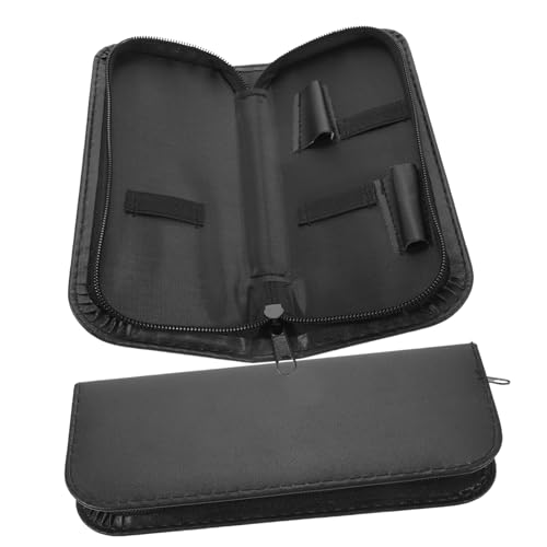 IWOWHERO Professional Hair Cutting Scissor Case Set Pcs Shear Leather Bag for Hairstylists Hair Tool Organizer