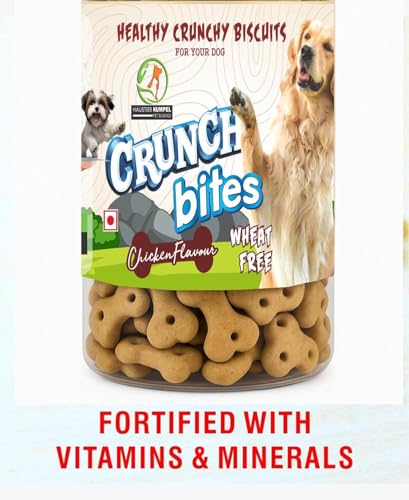 Image of Wheat-Free Mutton Flavour Dog Biscuits - Crunchy Bites Treats for Puppies, Adults & Senior Dogs - Healthy Crunchy Biscuits for All Breeds and Sizes (800g)