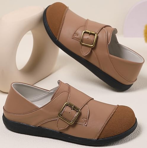 Image of Slip on Loafers for Women Work Walking Comfortable Flats Shoes for Casual Driving Evening Going Out Indoor Office,Standing,Shopping,Ladies Clearance Shoes