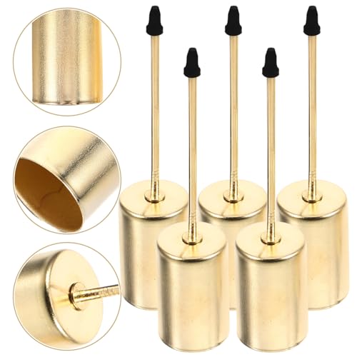 Dearmamy 655205XJFSKT08U15Z 5Pcs Christmas Taper Candle Holder Candlestick Liners Inserts Cup Advent Wreaths Candle Stand With Spike thumb #4