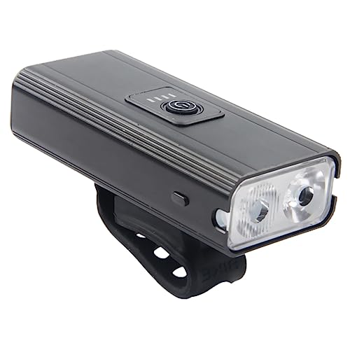 Abaodam 2400mah Rechargeable Bike Light Ipx6 Waterproof 3 Modes Front Lamp for Night Riding Safety