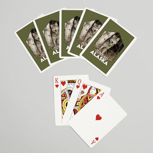 Lantern Press Naipes Poker 52 Cartas Wolf in Forest miniatura 7