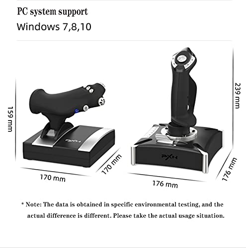 Pxn PXN-2119II 2119Pro Flight Simulator Controls Flight Stick With Vibration For Ps4/Xbox One/Xbox Series X/S Pc Windows Xp/Vista/7/8/10(Not Support Mac Systems Ps5 /Xbox Ones/X Generation Host) thumb #7