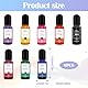 Epoxidharz Farbe Set, Farbpigmente für Gießpulve, 8 Farben konzentrierte flüssige Epoxidharz-Farbe, DIY Schmuckherstellung, Harz Malerei, Kunsthandwerk - 0.35oz/10ml Jede