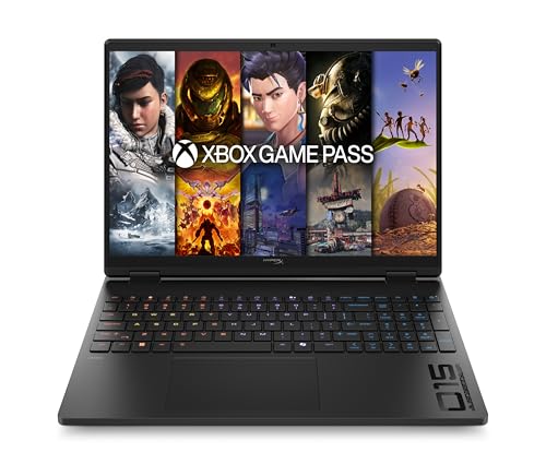 HP HyperX OMEN 15-ga0051ng, Core i5-14450HX, 10 Kerne, 16 Threads, bis 4,8 GHz, RTX 5060 Laptop, 8 GB GDDR7; exaktes TGP nicht belegt, 16 GB DDR5-5600 (1 x 16), 1 TB PCIe-4.0-SSD