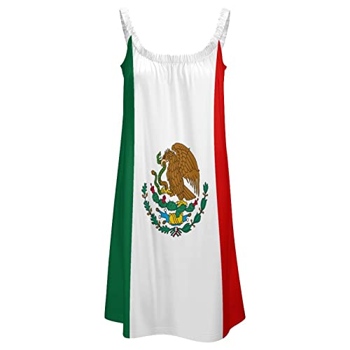 TAIZIYEAH Elegant Casual Mexican Flag Beach Sling Skirt for Women Girl's Summer Sun Beach 4XL2