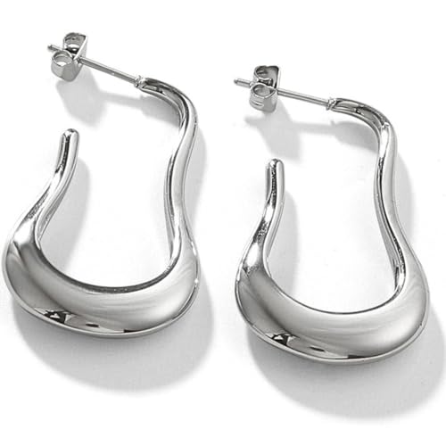 ®Pendientes Mujer Plata de ley 925 Diseño Corazón perla Circonita Aretes Elegantes Regalo Mujeres y Niñas Aretes de mujer Pendientes Niña Pequeños -Pendientes de Plata Mujeres (GEOMETRI2)