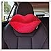 seemehappy Car Headrest Pillow, Red Lip Neck Pillow for Car,Comfortable Soft Car Seat Pillow for Driving,Head Rest Cushion,Cute Neck Pillow for Travelling and Home-Lip Neck Pillow