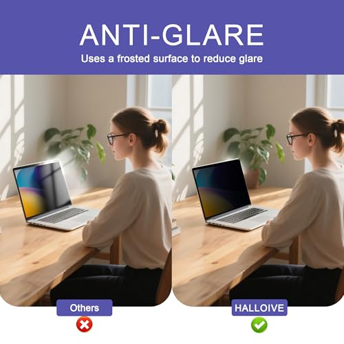 Image of 360 Privacy Screen Protector for MacBook Air 13.6 /13 Inch (2022-2026, M2, M3,M4,M5), Privacy Screen Filter for MacBook Air 13.6 Inch, Anti-Spy /Anti Fingerprint /Anti Blue Light /Anti Glare