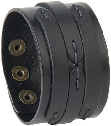 GelConnie Leather Cuff Bracelet Punk Braided Bracelets Rock Leather Wristbands Faux Mens Leather Bracelet Gothic Viking Bangle Adjustable Wrap Bracelet for Women,Men