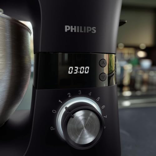 Foto von Philips Küchenmaschine 7000, Schwarz, 5,5 L